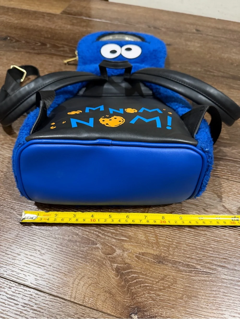 Loungefly Sesame Street Cookie Monster mini backpack blue and orange